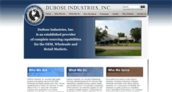 Desktop Screenshot of duboseindustries.com